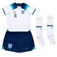 England Marcus Rashford #11 Hjemmebanesæt Børn VM 2022 Kortærmet (+ Korte bukser)